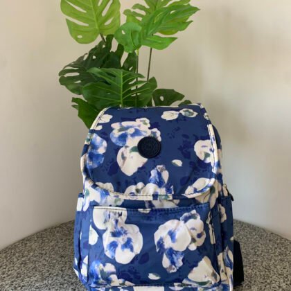 Mochila estampada azul
